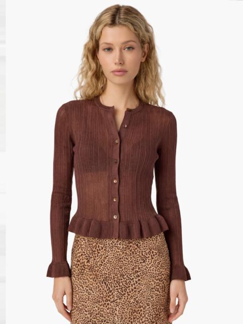 NESRINE KNIT CARDIGAN TRUFFLE