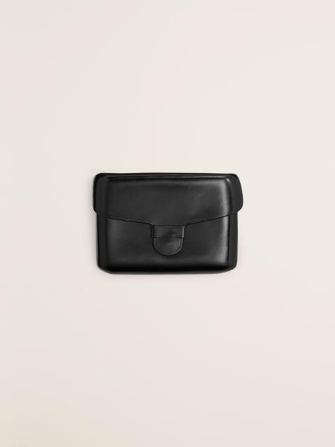 Lemaire Soft Tab Card Holder Coin Purse in Espresso main image 1