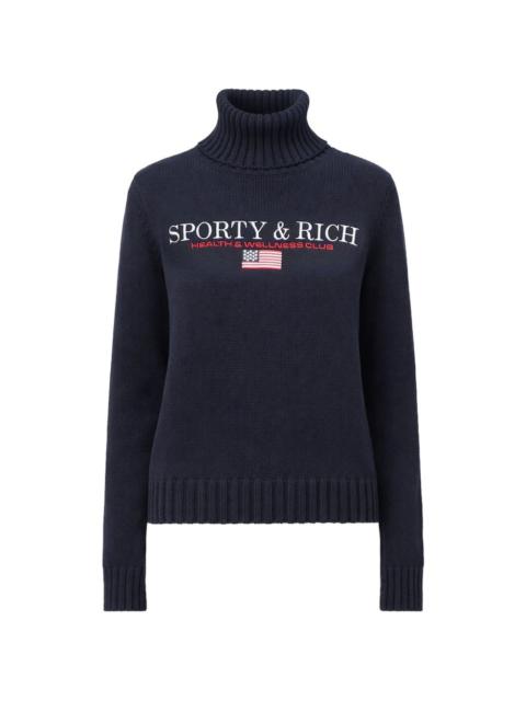S&R Nautical knitted turtle-neck sweater