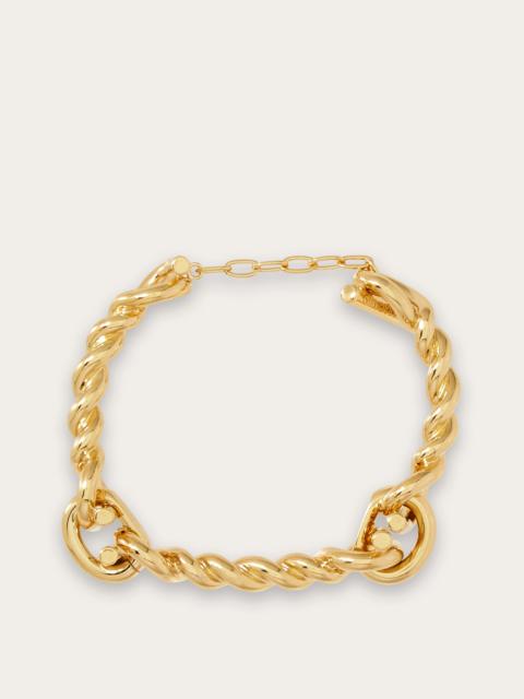 Gancini twisted bracelet (L)