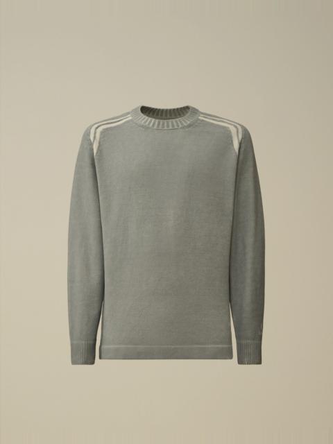 Cotton Chenille Double Dyed Crewneck Sweater