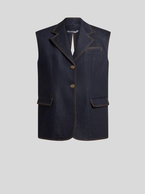 LUREX DENIM VEST