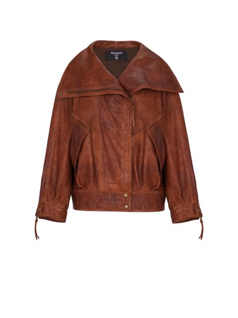 Lambskin bomber jacket