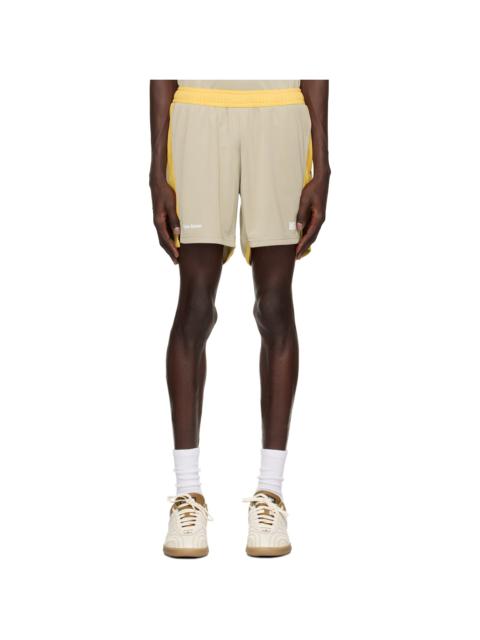 Beige & Yellow Home Jersey Shorts