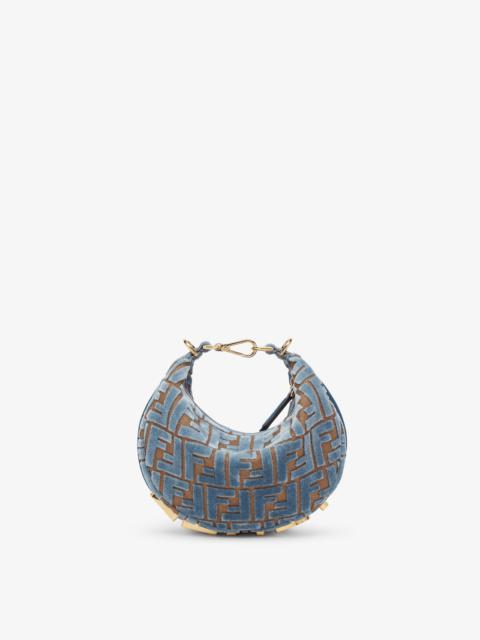 FENDI｜ (Mini Fendigraphy Chenille Degrade FF (8BS081 AS Fendigraphy Mini Fabric Beige | Fendi