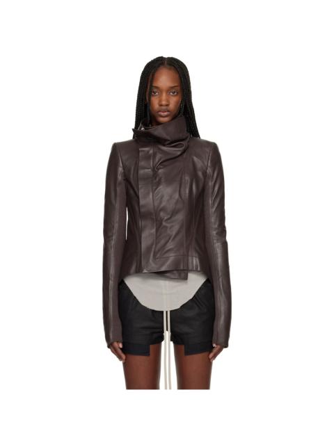 Brown Temple Naska Leather Jacket