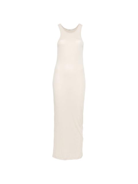 racerback ruched midi dress