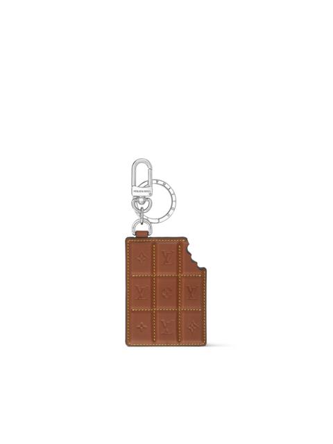 LV Chocolate Bar Figurine Key Holder And Bag Charm
