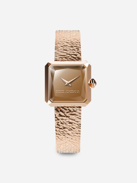 Sofia red gold watch