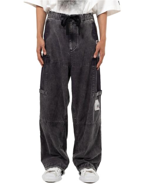 Cotton Satin Cargo Pants
