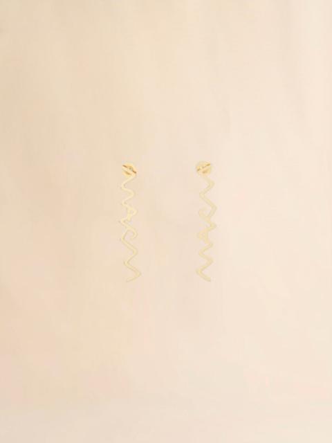 RHINESTONE PAVÉ MARNI SYMBOL DROP EARRINGS