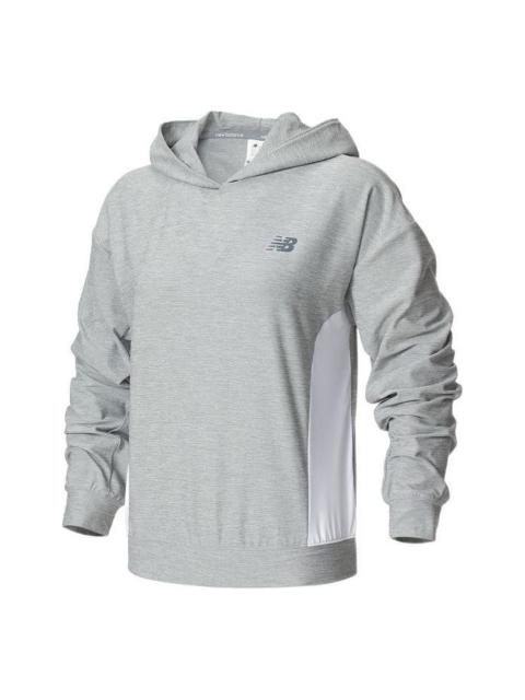(WMNS) New Balance Sport Spacedye Fashion Layer Hoodie 'Light Grey' WT21450-AG