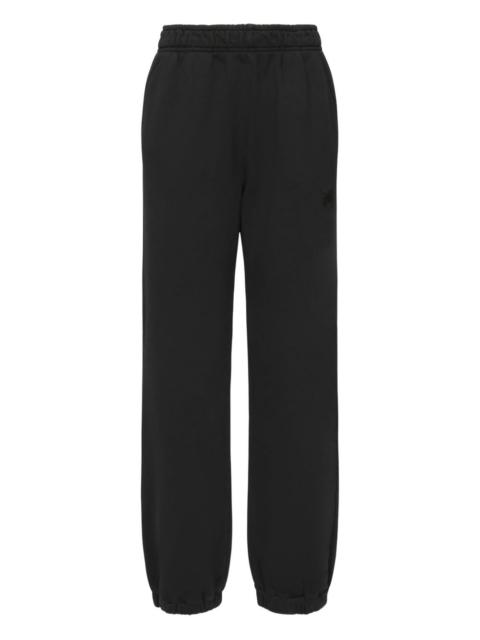 embroidered cuffed track pants