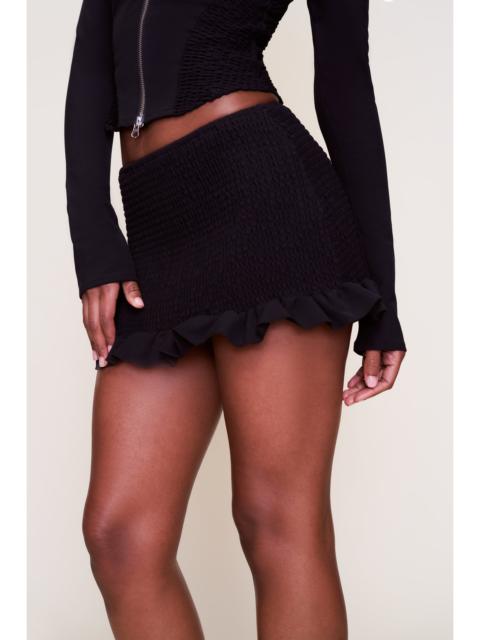 APOLLINE SMOCKED SKIRT