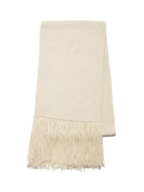 Staffordshire Knit Scarf in Ivory Cashmere
