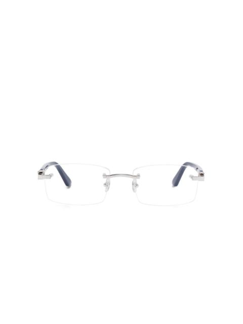 rectangle-frame glasses