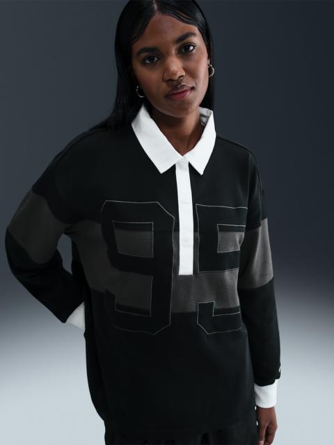 Nike Sportswear Women's Long-Sleeve Graphic Polo Top