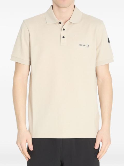 logo-detail polo shirt