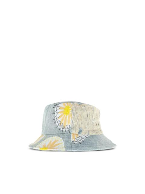 floral-embroidery bucket hat