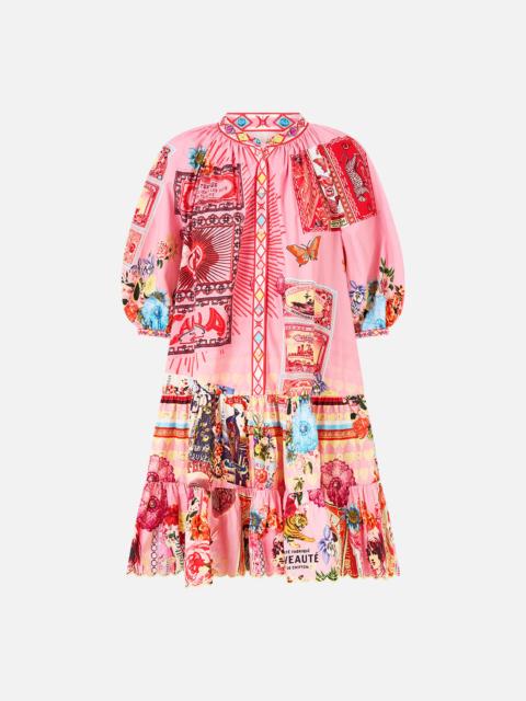 PUFF SLEEVE SHIRT DRESS