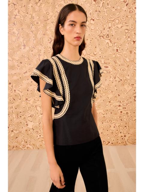Anora Flutter Sleeve Top