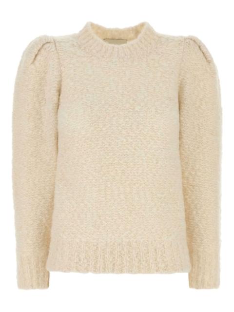 puff-sleeve sweater