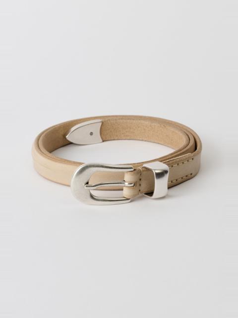 2 CM Belt Chalky White Leather