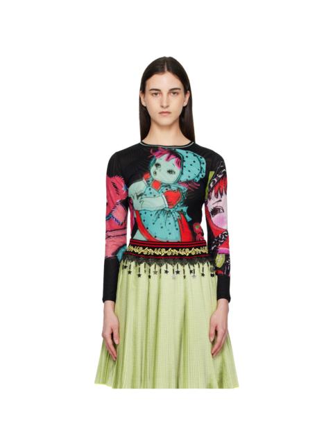 Multicolor Sweeties Fitted Mesh Top