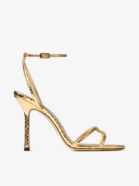 Leo 100
Gold Candy Wrap Leather Sandal