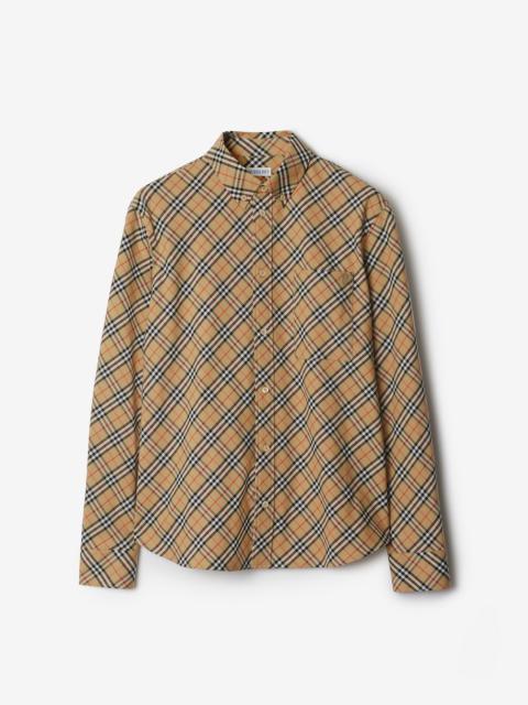 Relaxed Fit Check Cotton Shirt