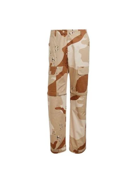 adidas originals Blue Version Series Cotton Camouflage Cargo Casual Pants Khaki H33477