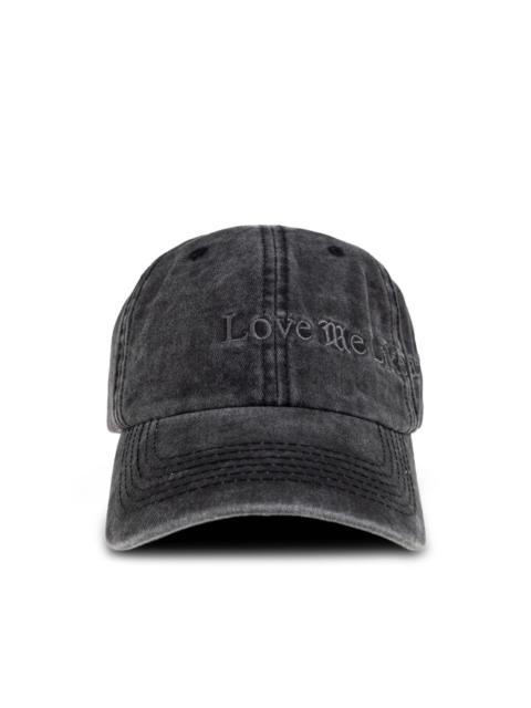 washed logo cap