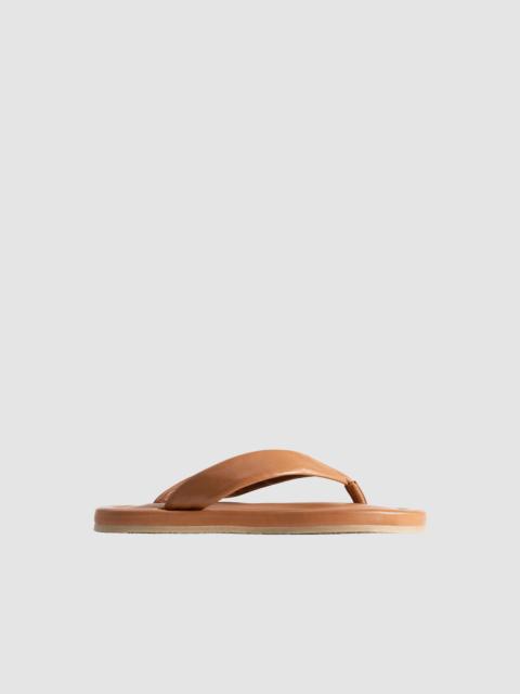 Dasha 2.0 Summer Tan Nappa Leather Flip-Flop Sandal