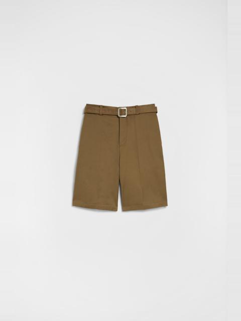 Cotton Belted Shorts