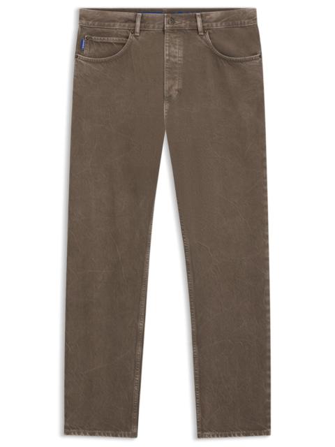 REGULAR-FIT JEANS IN WASHED DENIM