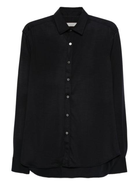 long-sleeve button-fastening shirt