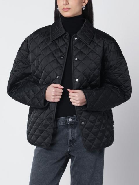 Black quilted jacket