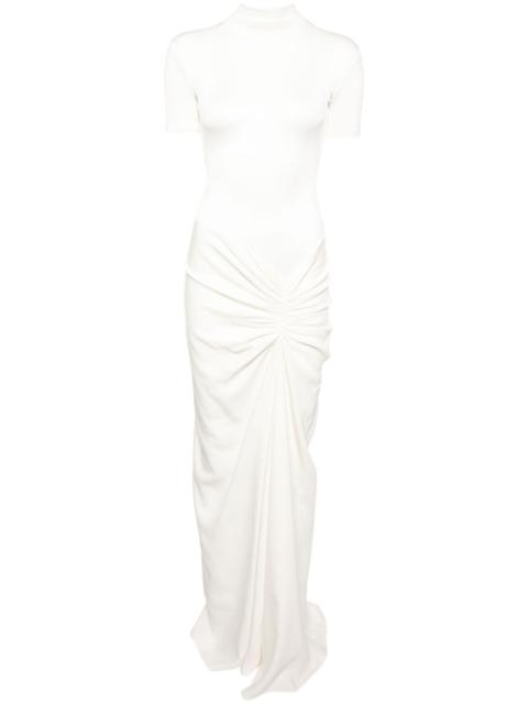 ruched gown