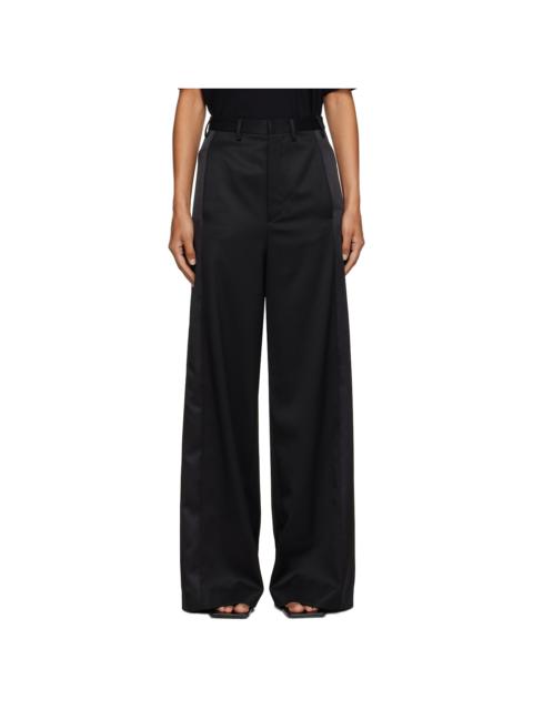 Black Tailored Wool Trousers