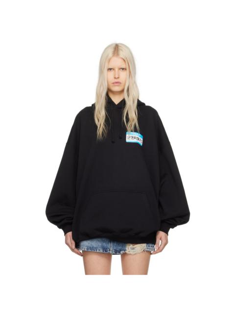 Black 'My Name Is Vetements' Hoodie