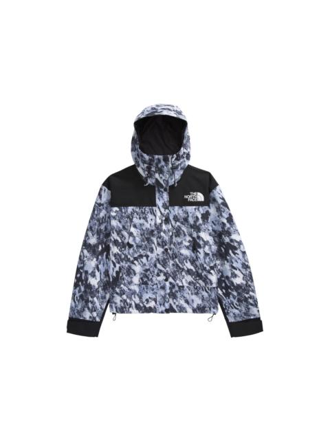 The North Face Women's DryVent Mono Mountain Short Jacket Virtual Blue Trail Grid Print