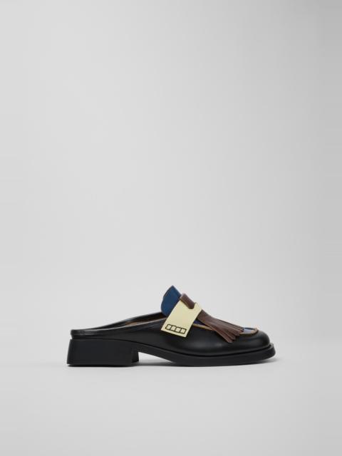 Multicolor Leather Moccasins for Women.