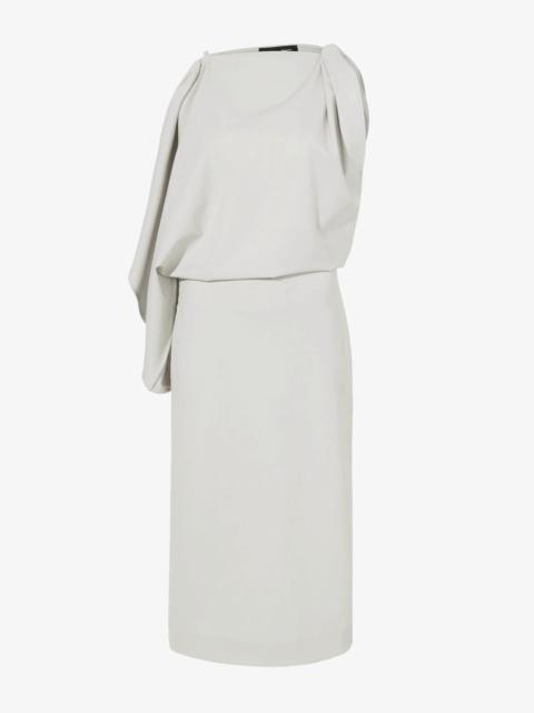 Elena Dress in Wool Gabardine Suiting