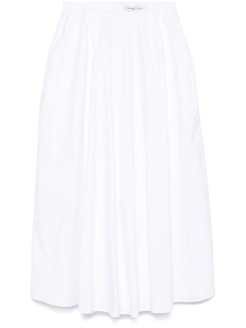 cotton midi skirt