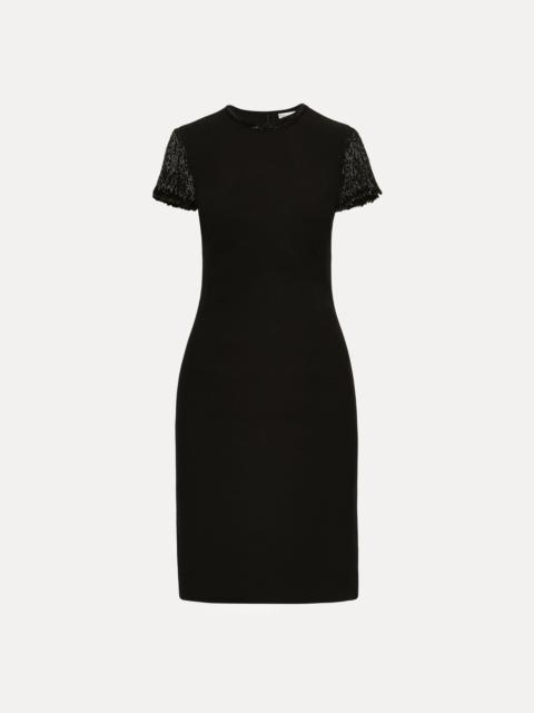 BUGLE BEAD EMBROIDERED COCKTAIL DRESS