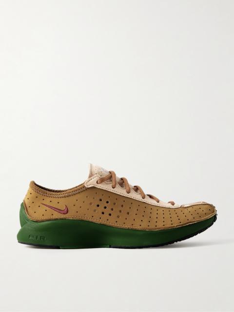 Air Superfly Perforated Nubuck And Suede Sneakers