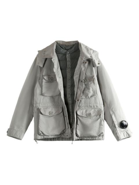 Micro Kei hooded multi-pocket jacket