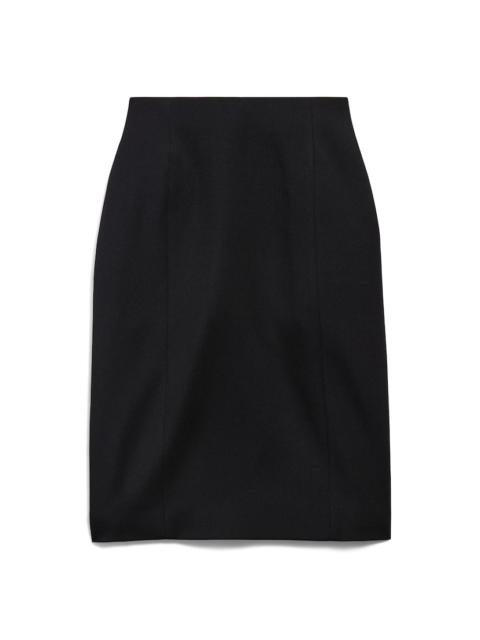 Women's Hourglass Midi Skirt in Black