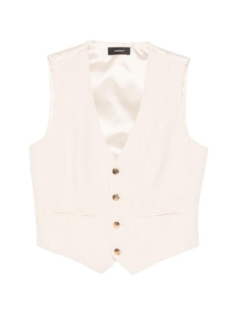 buttoned waistcoat