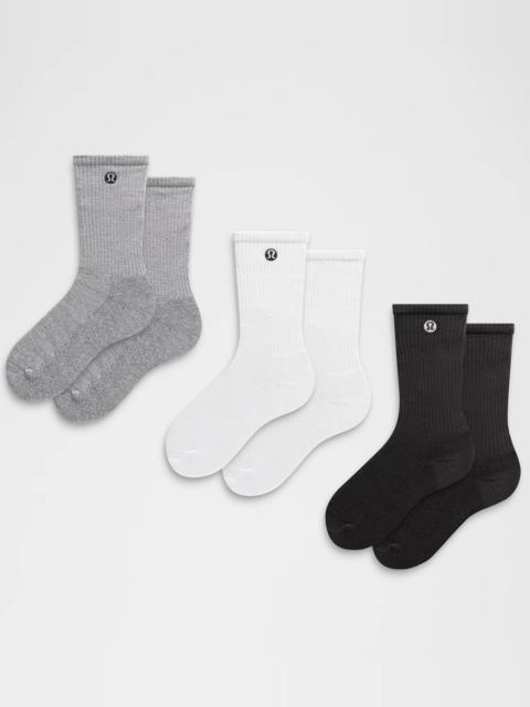 Unisex Daily Essential Crew Socks *3 Pack